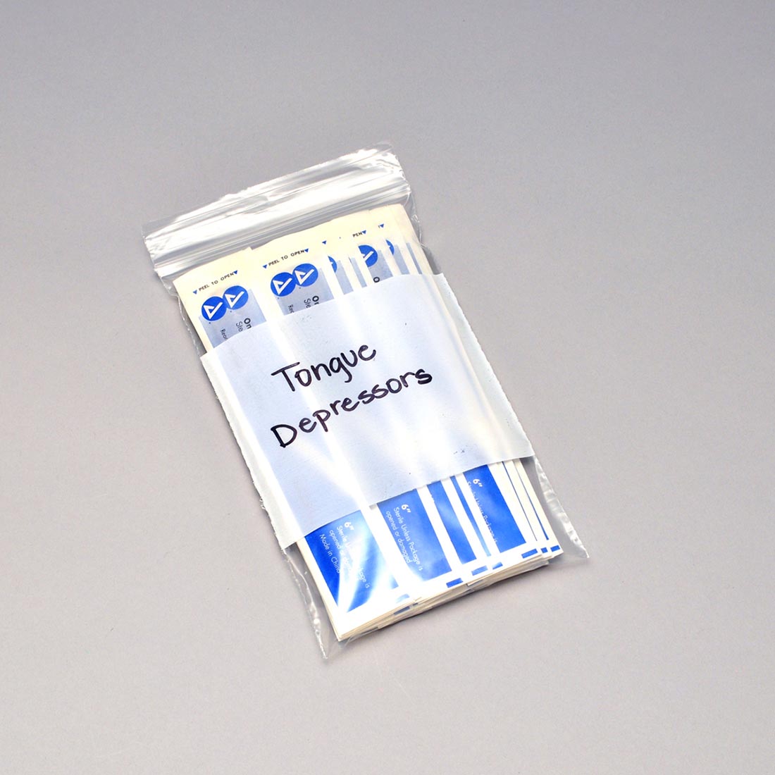 White Block Reclosable Bags