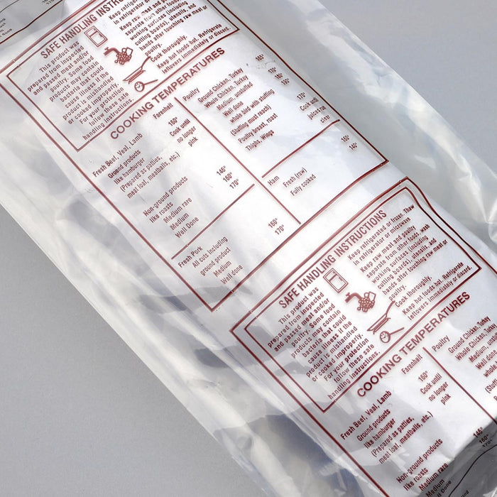 Printed Safe Handling Meat Bags