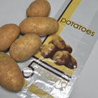 6" x 3.5" x 16.5" 1 mil LDPE Vented 5 lb Potato Bag w/ Print
