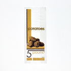 6" x 3.5" x 16.5" 1 mil LDPE Vented 5 lb Potato Bag w/ Print