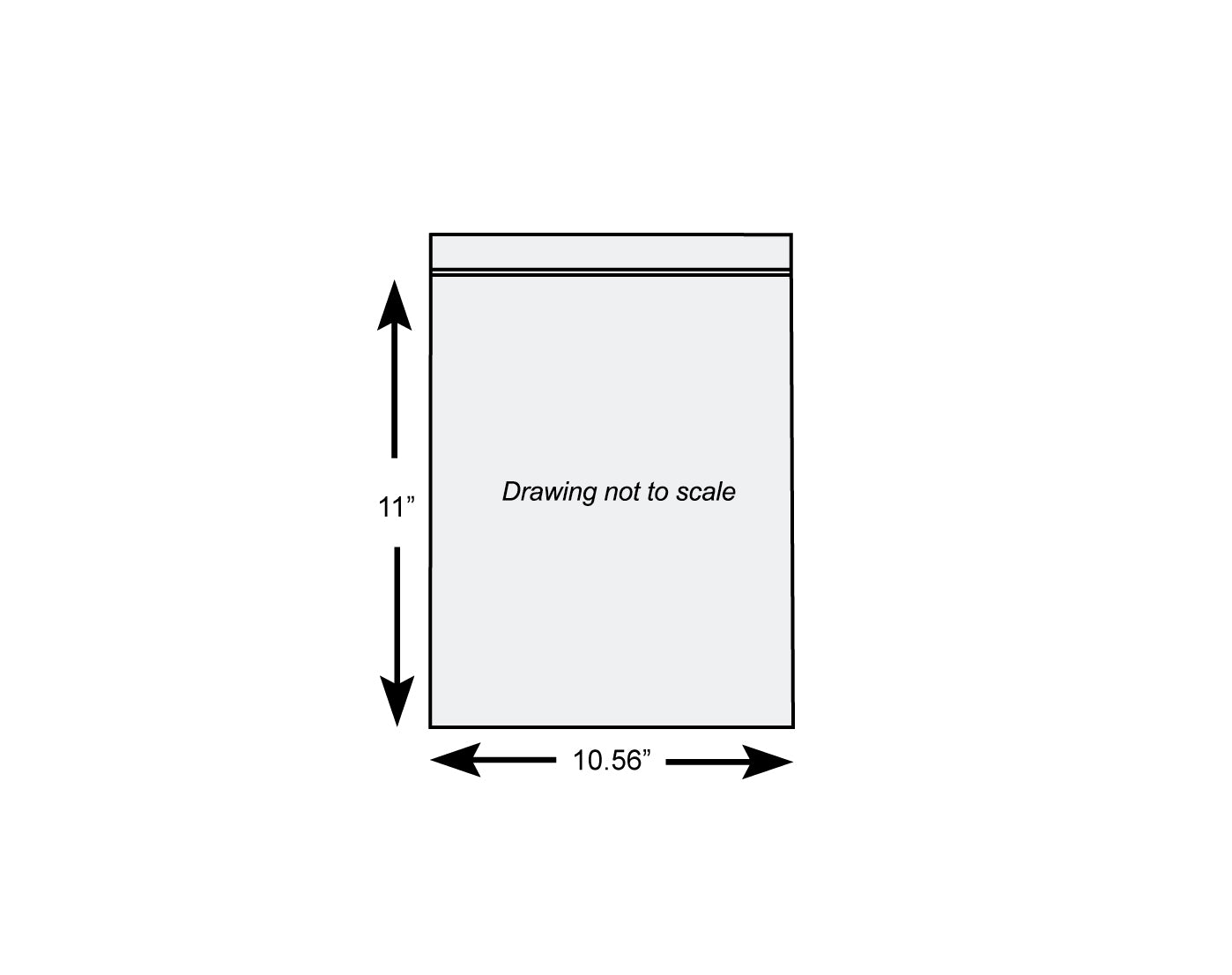 10.5" x 11" 2.7 mil 1 Gallon Freezer Zipper Bag w/ White Block