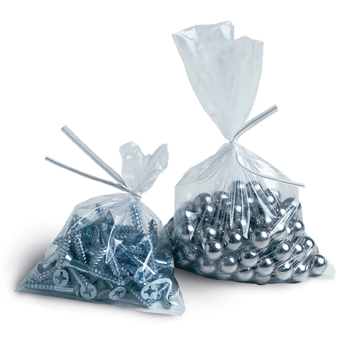 1" x 2" 2 Mil Flat Poly Bags