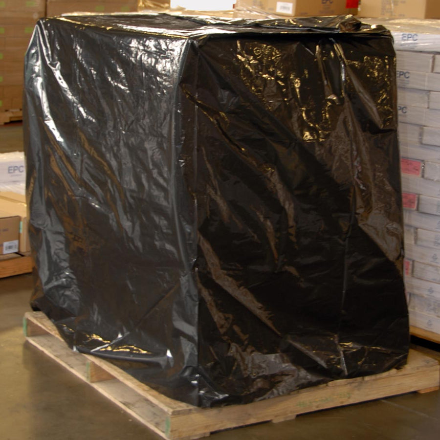 51" x 49" x 85" 3 mil Black LDPE Pallet Covers