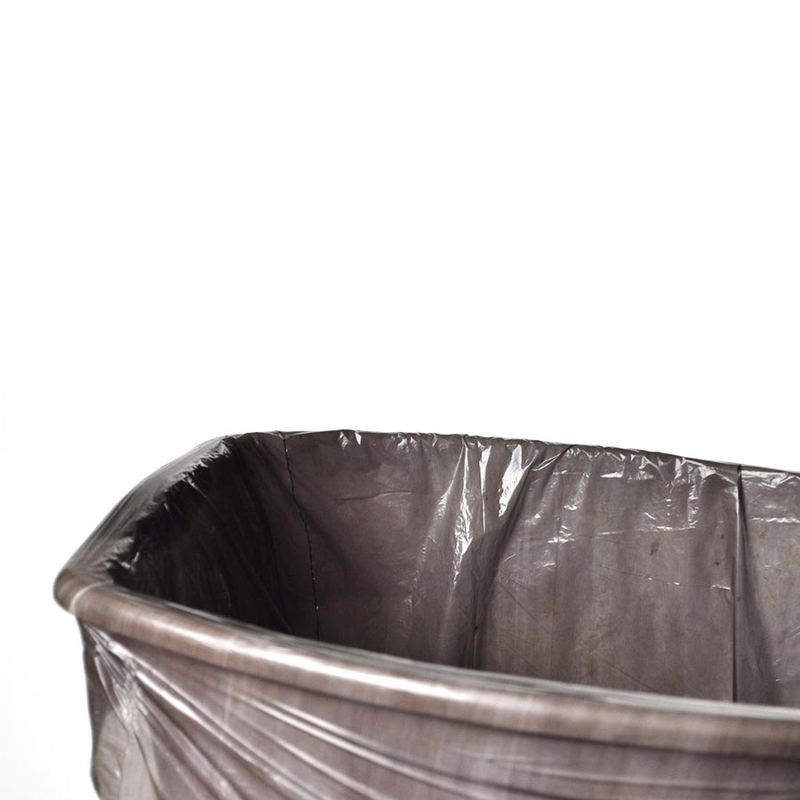 15" x 9" x 23" 0.4 mil Linear LDPE Standard Gauge 7 1/2-10 gal. Trash Can Liners -- Black