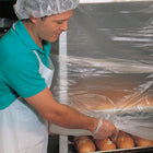 28" x 46" 0.8 mil LDPE Apron Embossed (White)