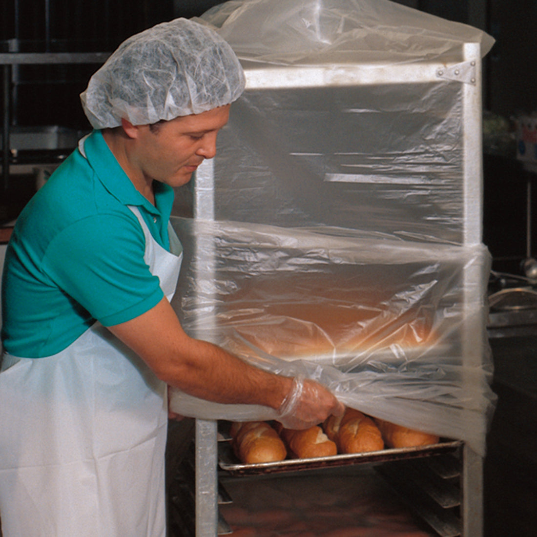 31" x 22" x 72" 0.75 mil LDPE Bun Pan Rack Covers