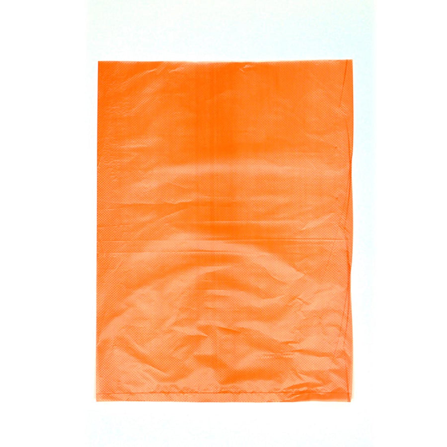 6.25" x 9.25" 0.6 mil Orange HDPE Merchandise Bags