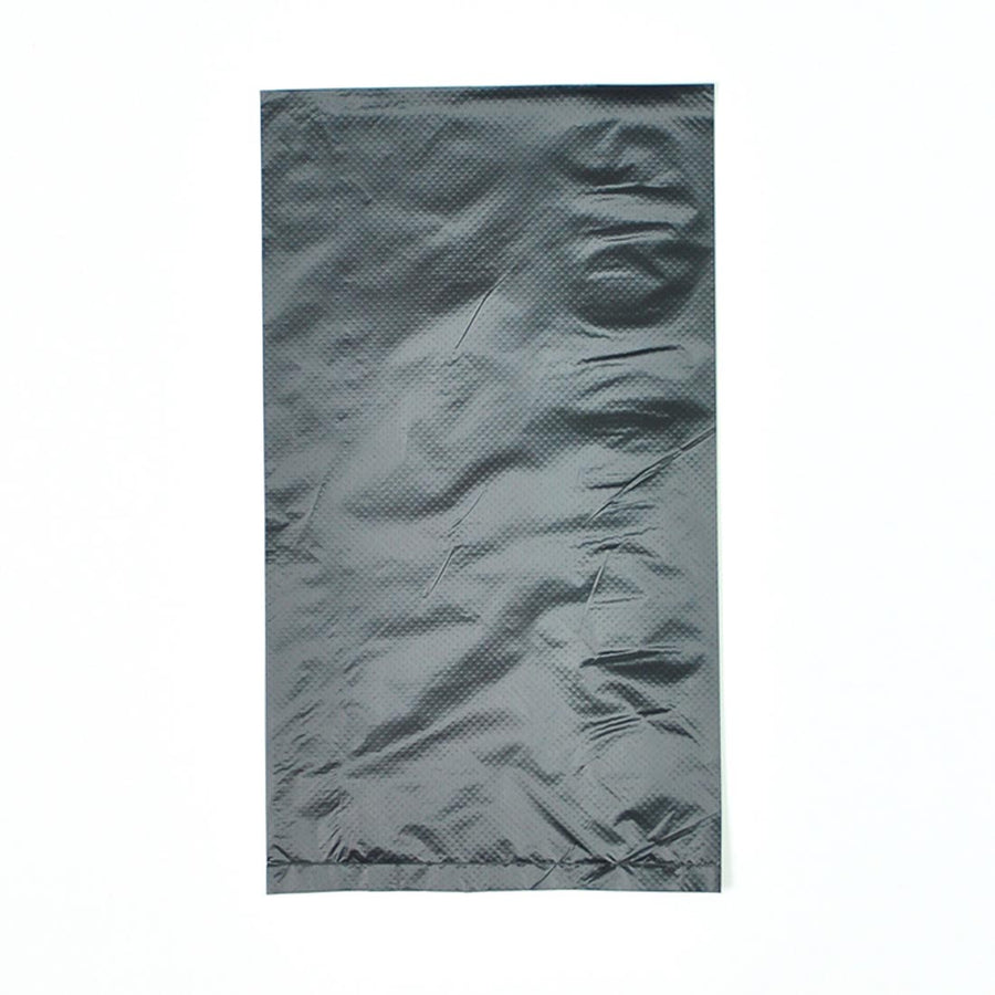 20" x 4" x 30" 0.8 mil Black HDPE Merchandise Bags
