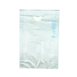 12" x 3" x 18" 0.7 mil Silver HDPE Merchandise Bags w/ Die Cut Handle