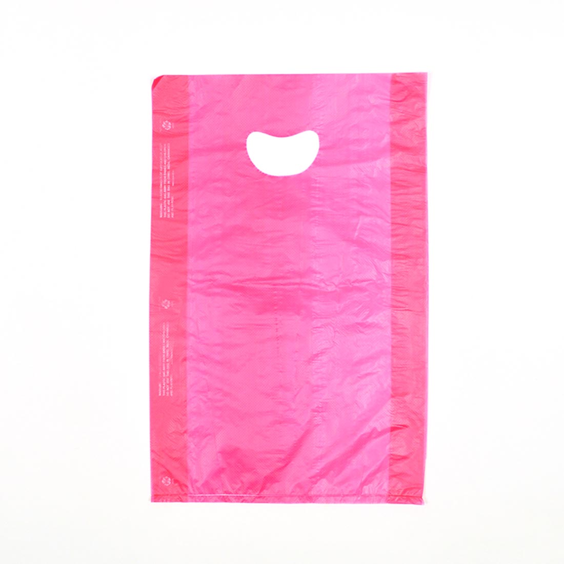 16" x 4" x 24" 0.7 mil Red HDPE Merchandise Bags w/ Die Cut Handle