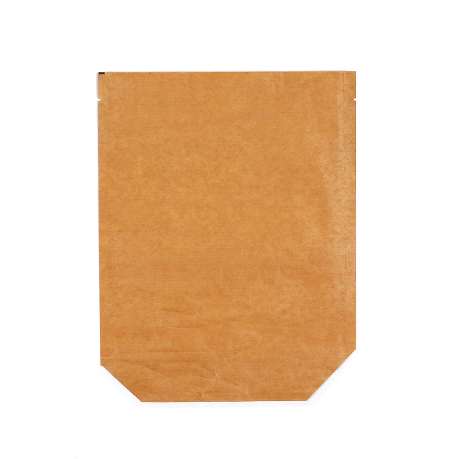 7.5" x 10" + 3.5"BG 96 GSM Compostable Stand-Up Pouches - 16 oz