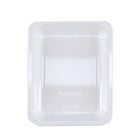 8.5" x 6.5" x 1.5" SimplyFresh White CPET 1 Compartment Tray