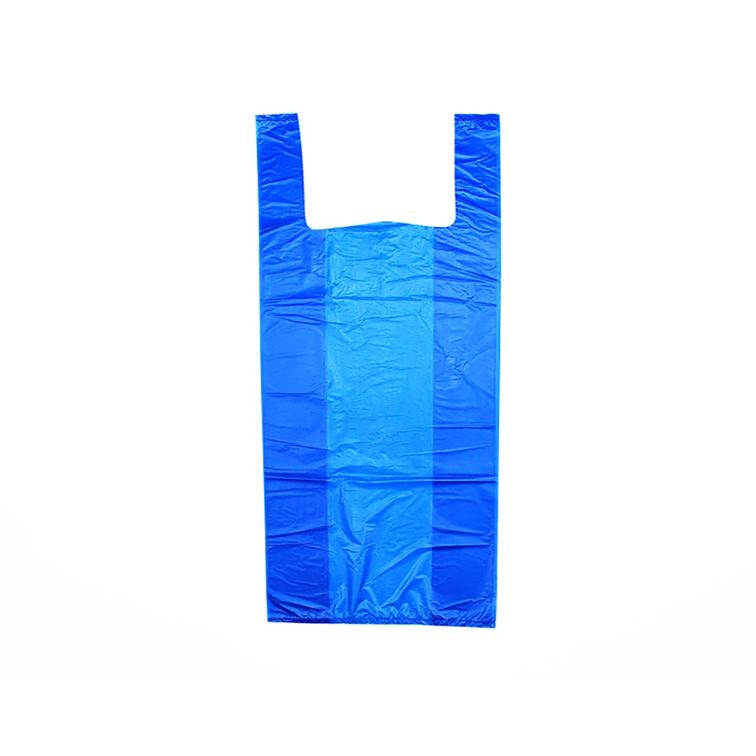 12" x 6" x 23" 0.65 mil Blue Plastronic® T-Shirt Bag