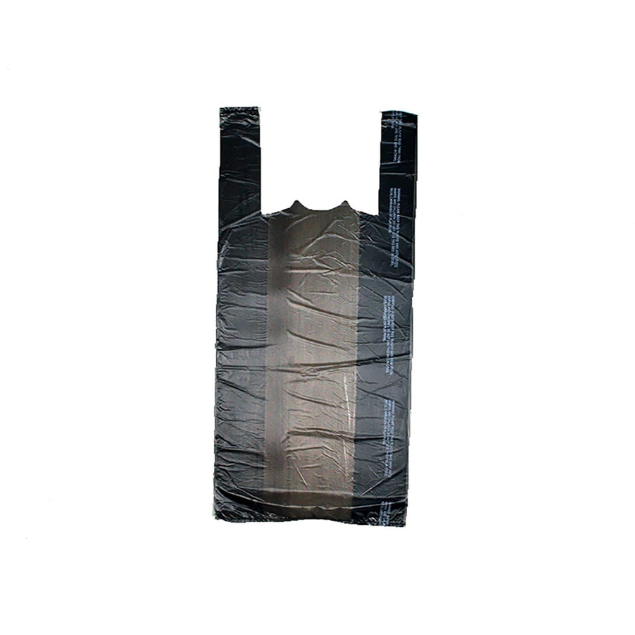 12" x 8" x 24" 0.65 mil Chocolate Plastronic® T-Shirt Bag