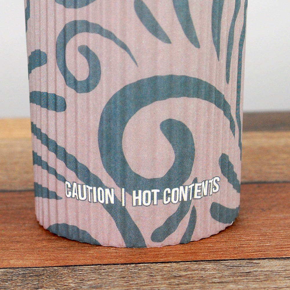 #ReadyFresh® D12RWH, 12 oz / 375ml, Butterfly Hot Drink Cups