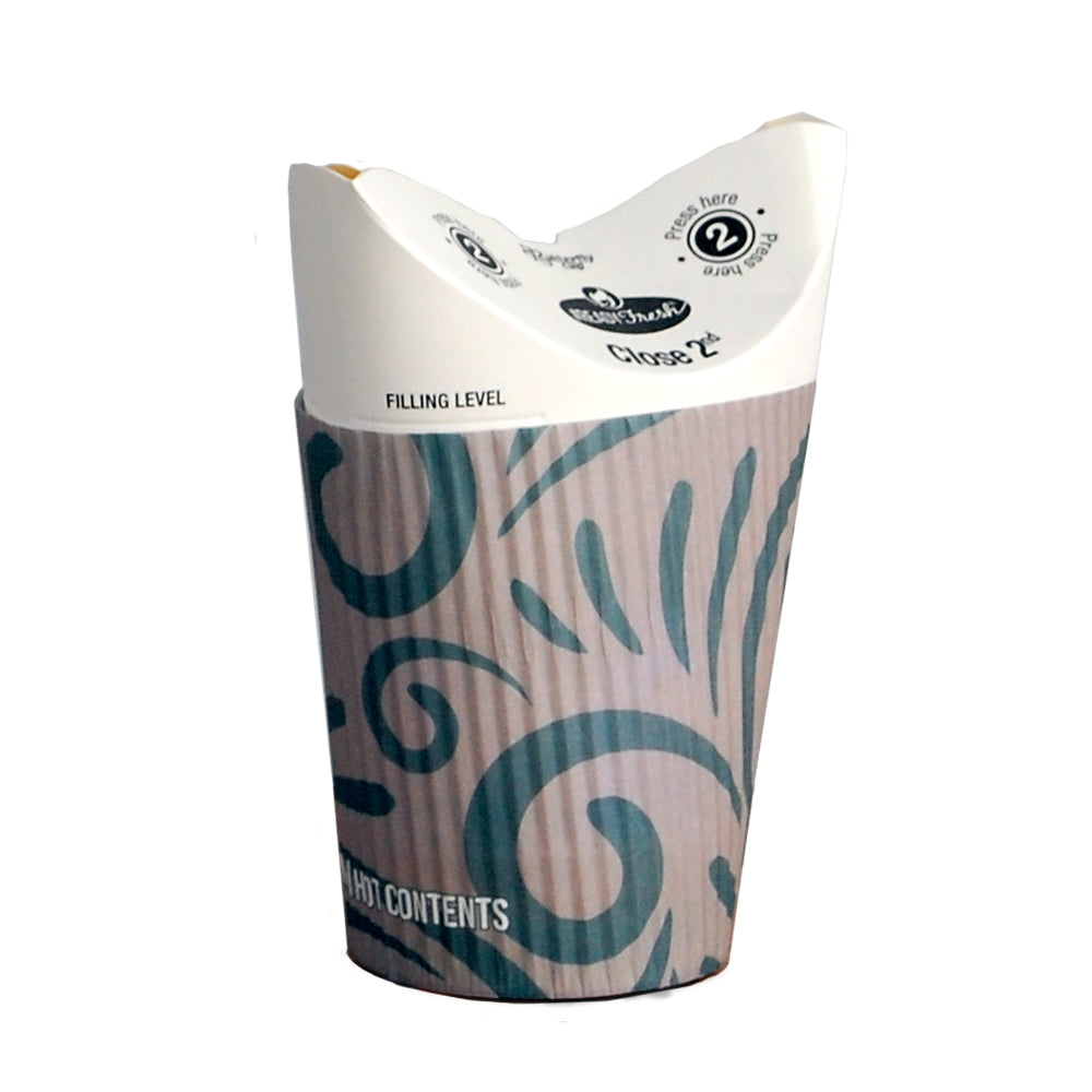 #ReadyFresh® D12RWH, 12 oz / 375ml, Butterfly Hot Drink Cups