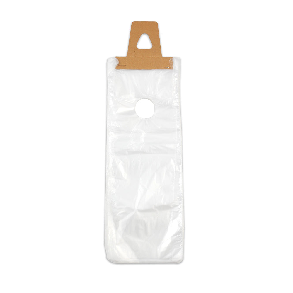9.5" x 15" + 1.5"LP 0.45 mil HDPE Doorknob Bags