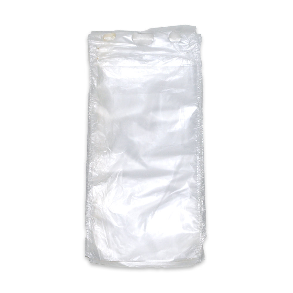 5.25" x 10" + 1.5"FB 0.5 mil Saddle Pack Hot Dog Bag -- Plain