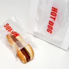 5.25" x 8" + 1.5"FB 0.5 mil Saddle Pack Printed Hot Dog Bag