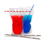 5" x 9" + 3"BG 3.6 mil Beverage To-Go Zipper Pouches