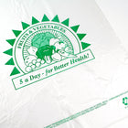 11" x 19" 0.5 mil HDPE Produce Bags -- Printed "5 a Day"