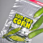13" x 22" + 2"LP 1.2 mil Linear LDPE Corn Bags on Plastic Header