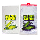 13" x 22" + 2"LP 1.2 mil Linear LDPE Corn Bags on Plastic Header