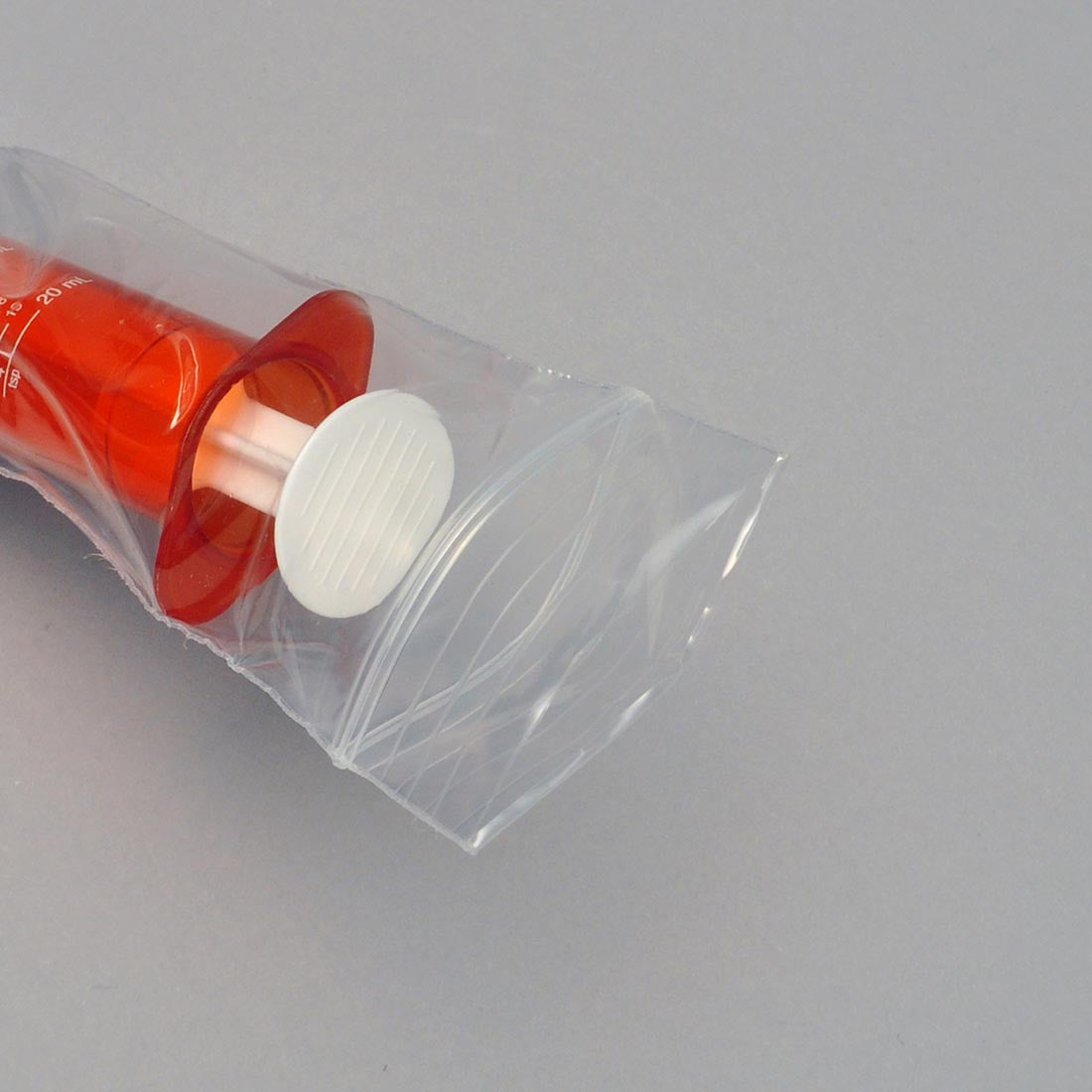 2" x 8" 1.5 mil Infuser Syringe Bags - Reclosable