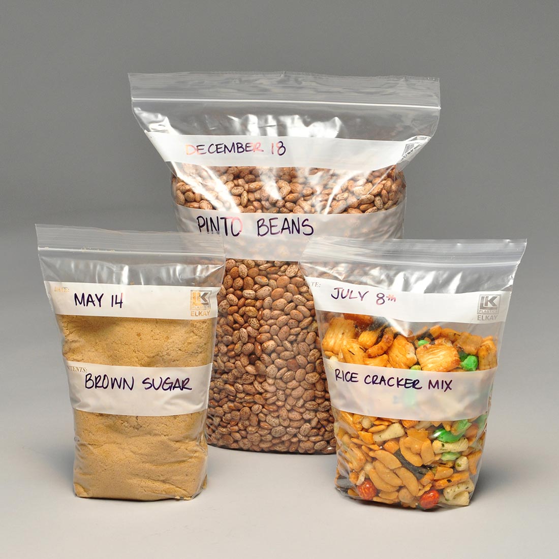 6" x 8" + 4"BG 1.75 mil Zipper Stand-Up Pouches -- Pint