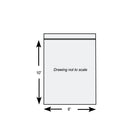8" x 10" 2 mil Zip Top Reclosable Bags