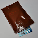 12" x 12" 3 mil Amber UV Reclosable Bags