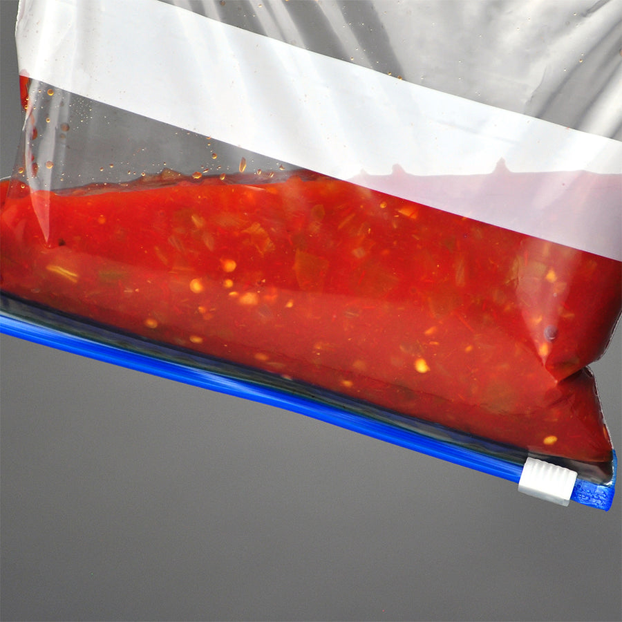 8" x 7" 1.75 mil No Leak Slide Seal Bag w-Write On Block