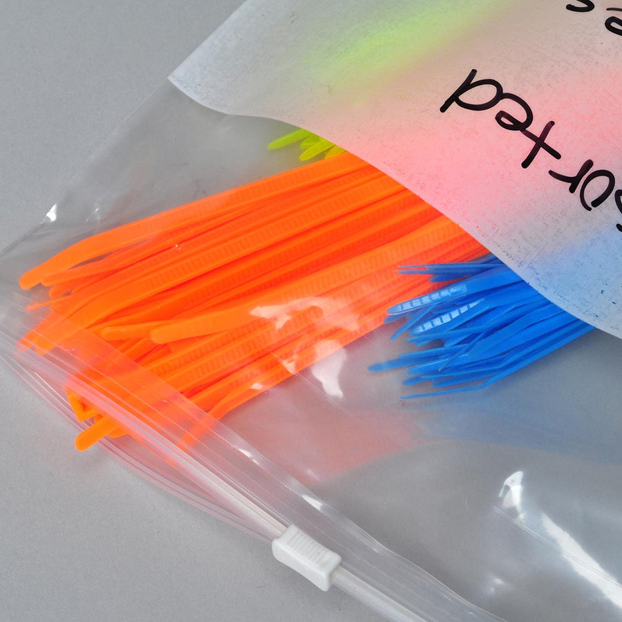 6" x 9" 2.75 mil Polyethylene Slide Seal Bag w/ Write-on Block