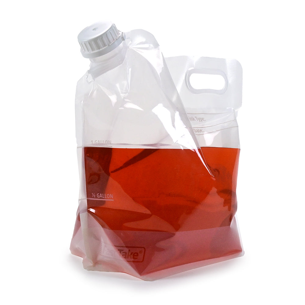 12.75" X 11.75" + 5.75"BG 6 mil Fast Take® Full Gallon Jug Pouches