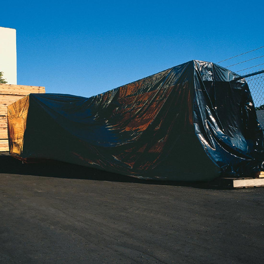6' x 100' 4 mil Black LDPE Tarps