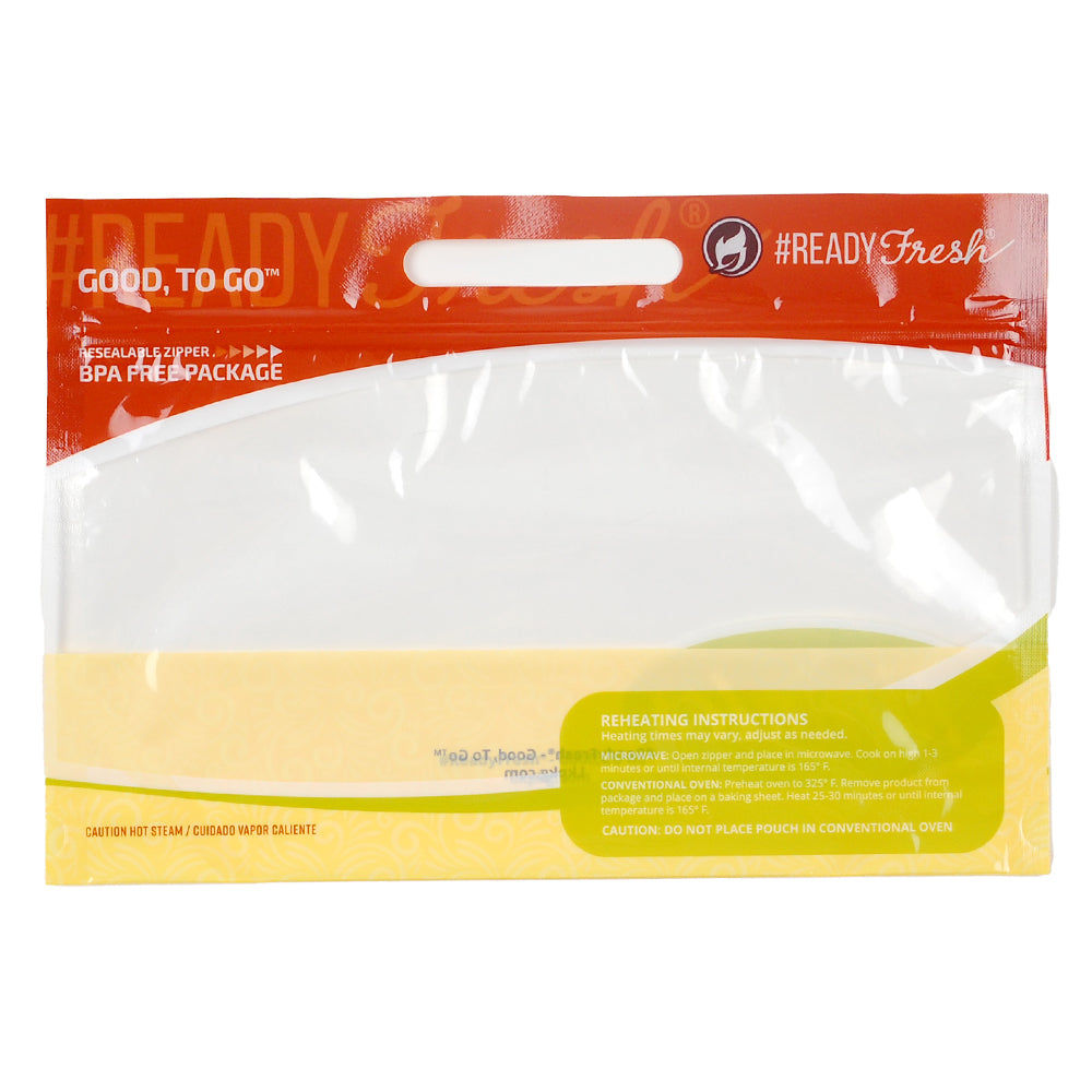 12 x 8.25 + 5.5 BG inch, 2.75 mil, #ReadyFresh "Tamales" Pouches
