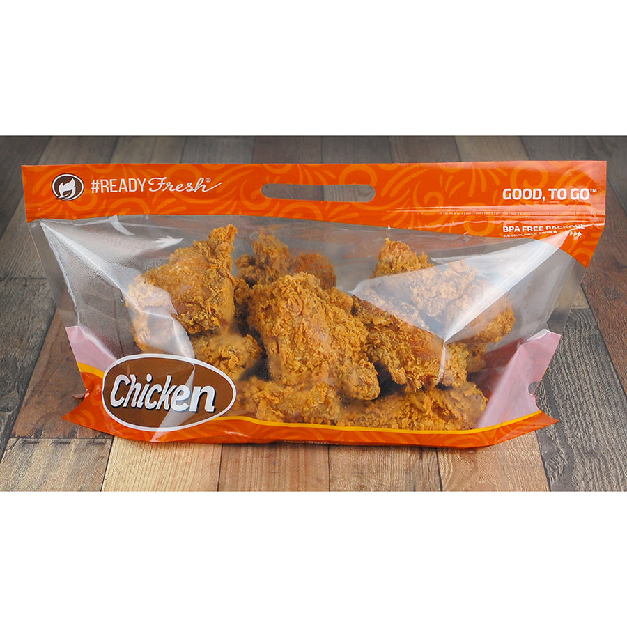 17" x 9" + 7" BG 2.6 mil, #ReadyFresh Grab-N-Go "Chicken" Pouch (12 pcs)