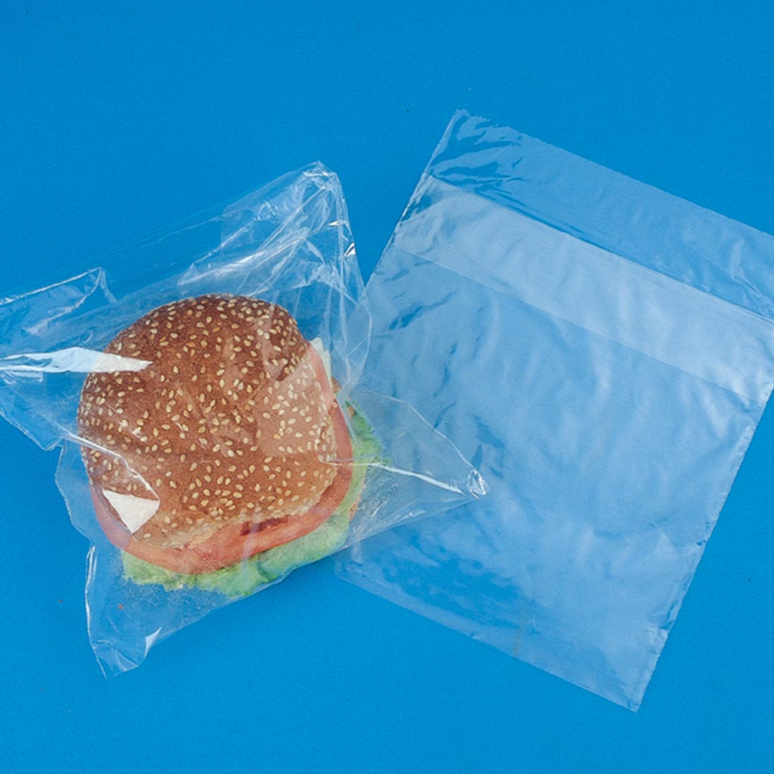 7" x 7" + 1.5"FB 0.85 mil LDPE Flip Top Sandwich Bag