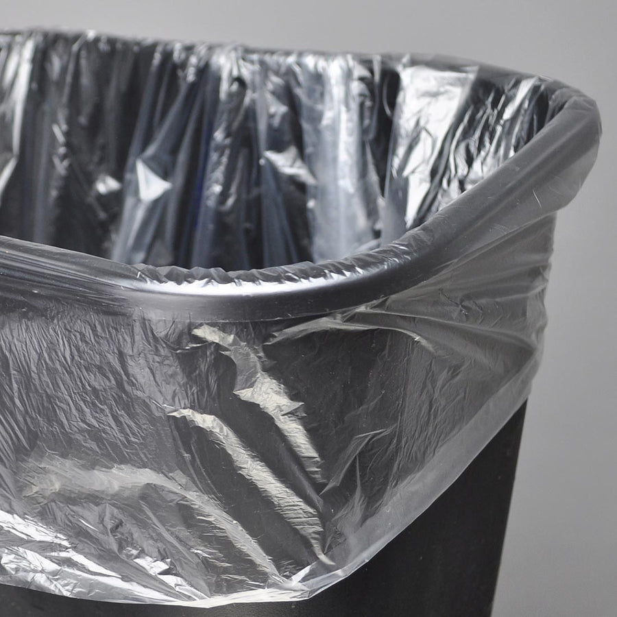 38" x 58" 13 micron HDPE 60 gal. Trash Can Liners