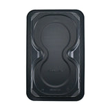 10.63" x 6.7" x 1.57" SimplyFresh Black  Hamburger Tray with Soaker Pad