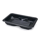 10.63" x 6.7" x 1.57" SimplyFresh Black  Hamburger Tray with Soaker Pad