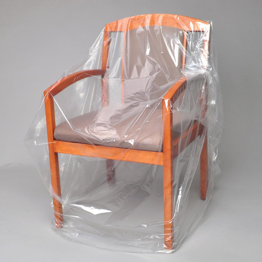 28" x 17" x 70" 1 mil LDPE Furniture Covers -- 36" Chair