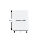 15" x 10.75" 0.45 mil Wrap-Eze® HDPE Pop-Up Sheets