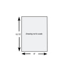 8" x 10.75" 0.45 mil Wrap-Eze® HDPE Pop-Up Sheets