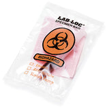 10" x 10" 2 mil Reclosable 3-Wall Specimen Transfer Bag (Biohazard)