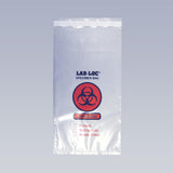 10" x 10" 2 mil Clear Adhesive Closure Tamper-Evident 3 Wall Specimen Transfer Bag
