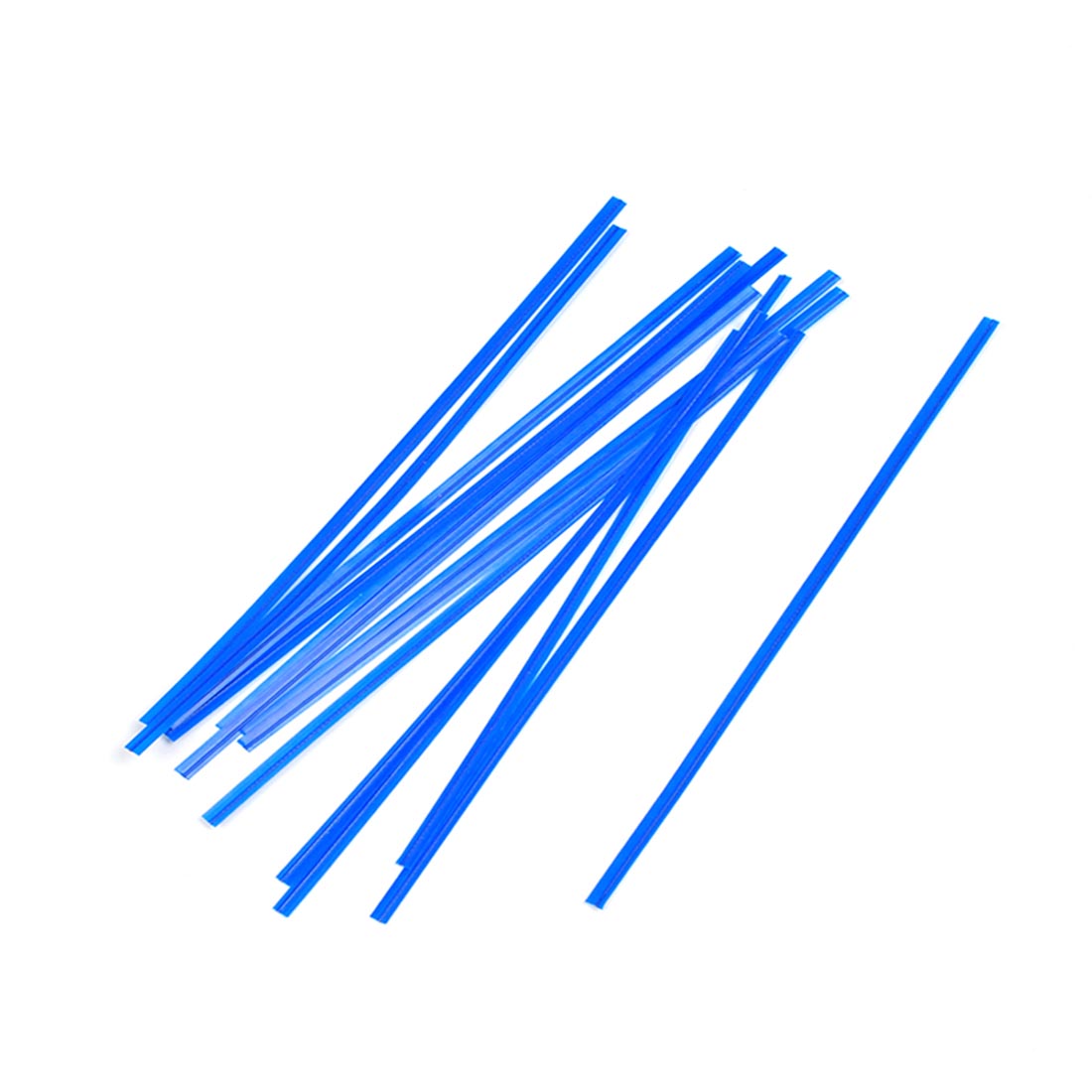 4" Plastic Covered Bag Tie -- Blue