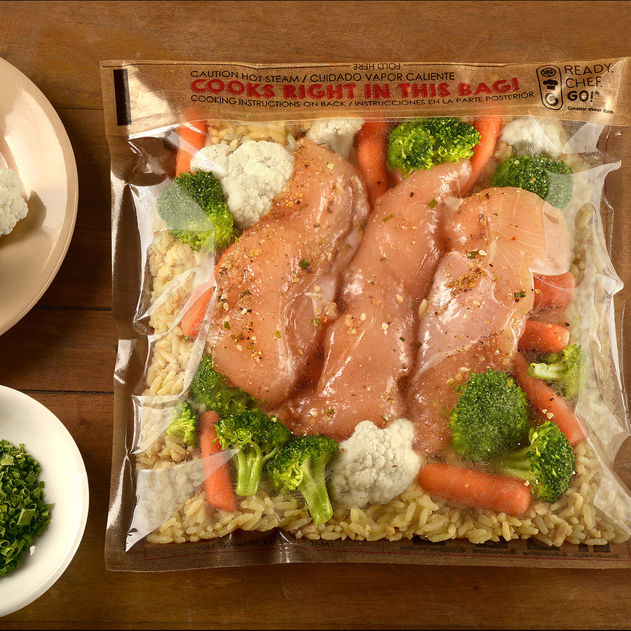8.9" x 10.8" Ready. Chef. Go!® Self-Seal Cooking Bags for Microwave or Oven - Brown/Printed