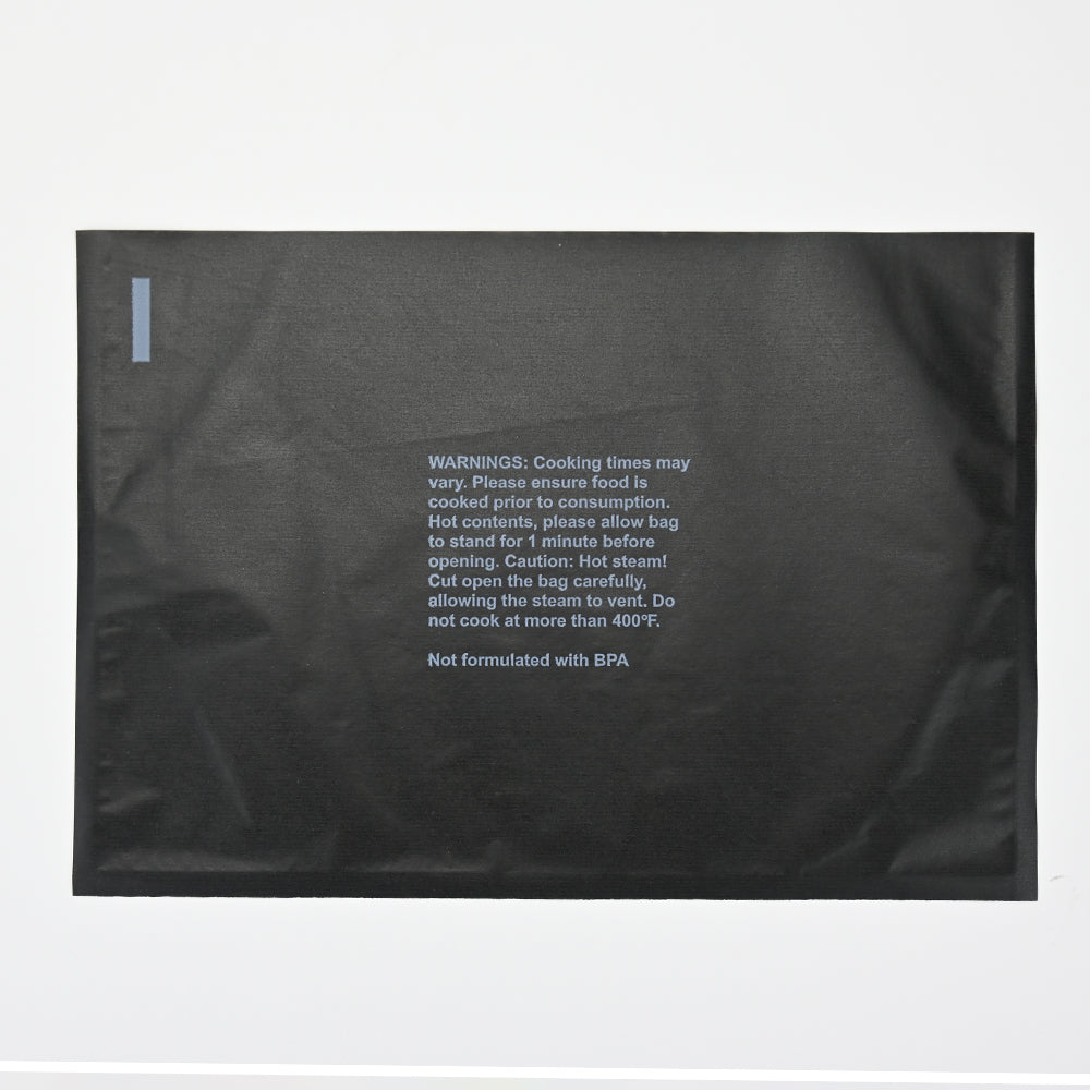 10.8" x 7.9" Ready. Chef. Go!® Heat Seal Cooking Bags for Microwave or Oven - Black