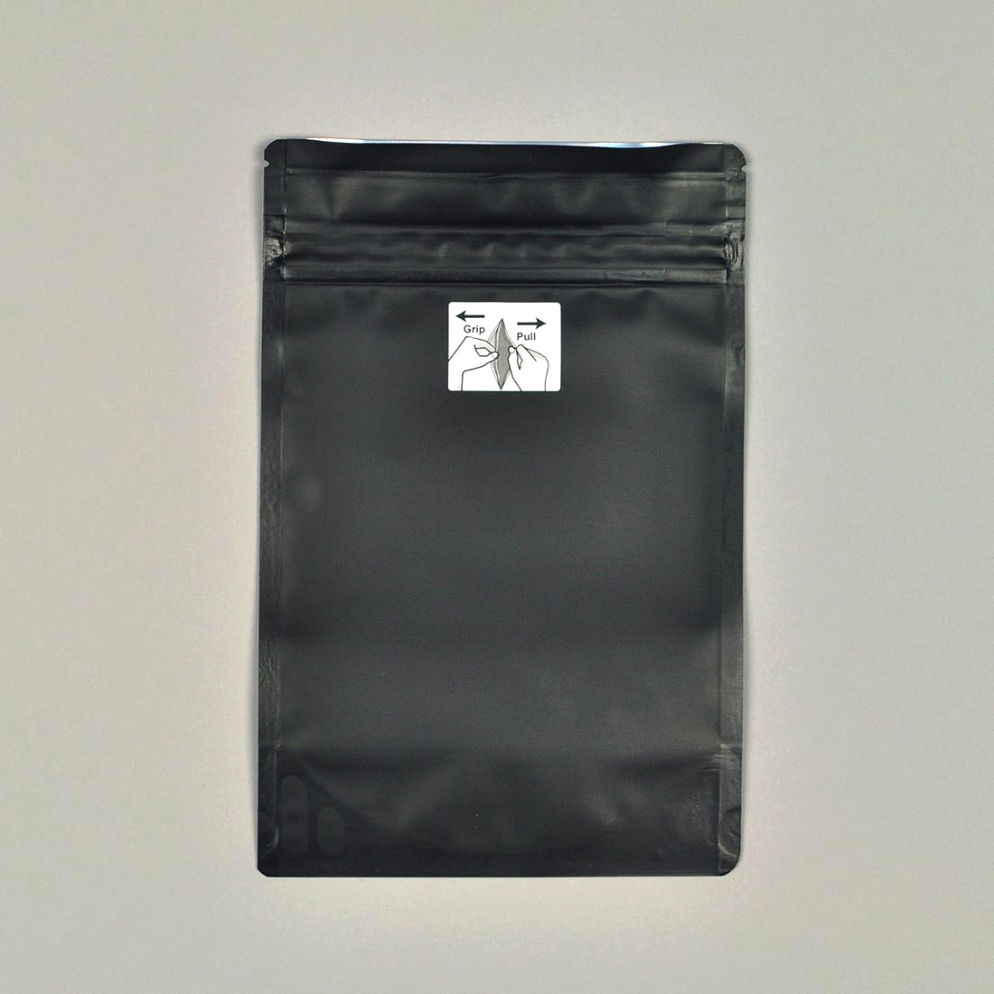 5.9" x 9" + 3.5"BG 4.8 mil 1 oz Child-Resistant Pouches - Black